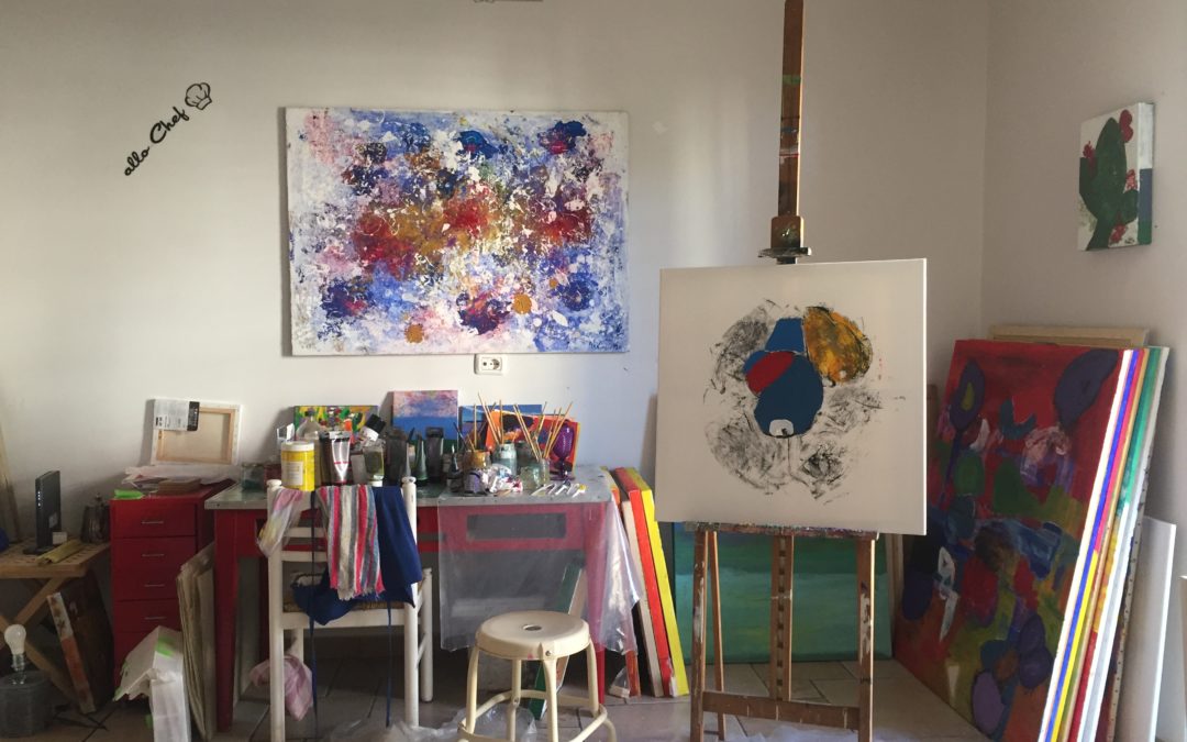 Il mio nuovo Atelier di pittura a Bari Italia